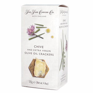Fine Cheese Chives & Extra Virgin Olive Oil Crackers 125g Image