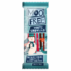 Moo Free Gluten & Dairy Free Mini White Snowman Bar 32g Image
