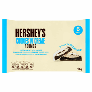 Hershey's 6 Cookies 'N' Creme Rounds 96g Image