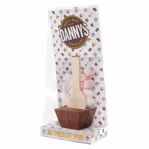 Danny's Chocolates Hot Chocolate Spoons Salted Caramel & Mallows  4x50g Image