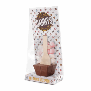 Danny's Chocolates Hot Chocolate Spoons Mighty Milk & Mallows  4x50g Image