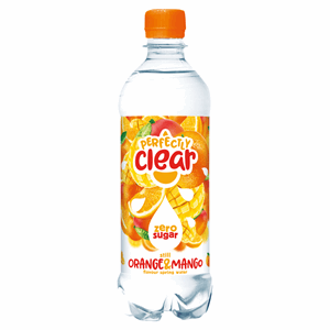 Perfectly Clear Still Orange & Mango Flavour Spring Water 500ml Image