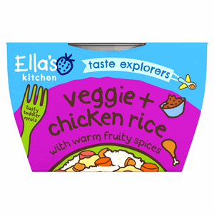 Ellas Vegetable Chicken Rice 12+months 200g Image