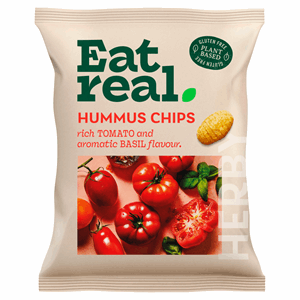 Eat Real Hummus Tomato & Basil Chips 45g Image