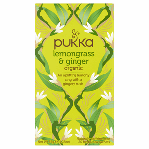 Pukka Organic Lemongrass & Ginger Tea 20s 36g Image