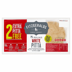 Fitzgeralds Round White Pitta 8Pk Image