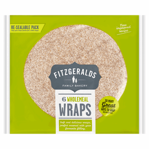 Fitzgeralds Family Bakery 6 Wholemeal Wraps 370g Image