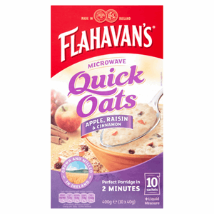 Flahavan Quick Oats Apple & Raisin 10x40g Image