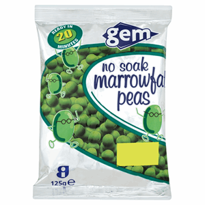 Gem No Soak Marrowfat Peas 125g Image