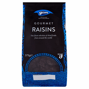 Gem Gourmet Raisins 375g Image