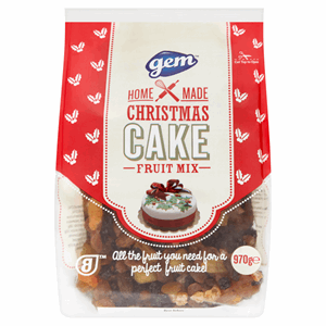 Gem Christmas Cake Fruit Pack 970g Image