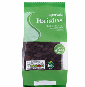 SuperValu Dried Fruit Raisins (375 g) Image