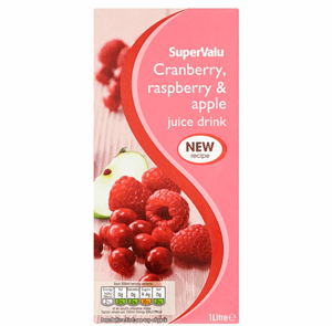 SuperValu Cranberry & Raspberry Juice (1 L) Image