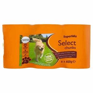 SuperValu Select Chunks Variety Dog Food 6 Pack (400 g) Image