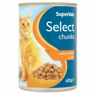 SuperValu Select Cat Food Chunks Chicken In Jelly (400 g) Image