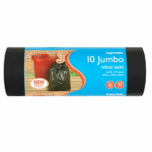 SuperValu Jumbo Refuse Sacks (10 Piece) Image