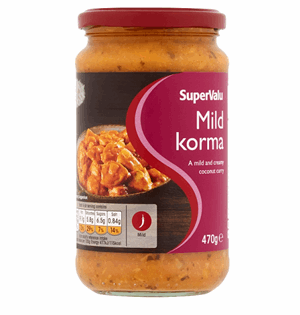 SuperValu Mild Korma Sauce (470 g) Image