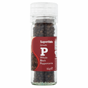 SuperValu Whole Black Pepper Grinder 50g Image
