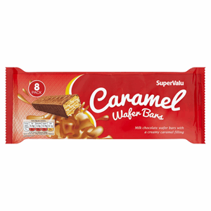 Supervalu Milk Choc Caramel Wafer Bars 224g Image