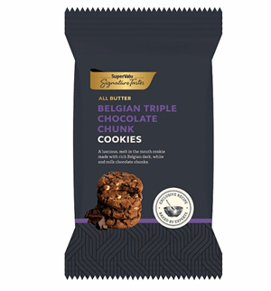 Signature Tastes All Butter Belgian Triple Chocolate Chunk Cookies (200 g) Image