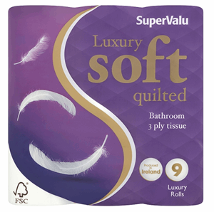 Supervalu Luxury Quilts Toilet Tissue 9 Roll (9 Roll) Image