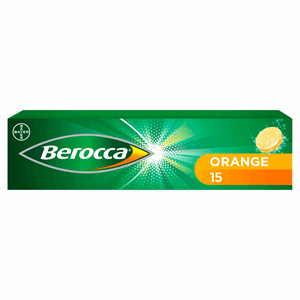 Berocca Orange Effervescent 15 Tablets Image