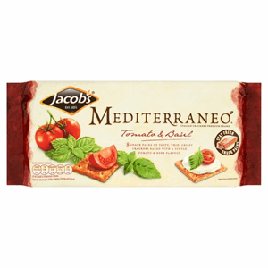 Jacobs Medi Crackers Tomato & Basil 250g Image