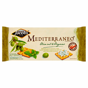 Jacob's Mediterraneo Olive Oil & Oregano Crackers 250g Image
