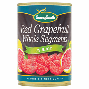 Sunny South Red Grapefruit Whole Segments in Juice 425g Image