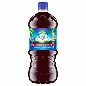 Robinsons Double Strength Apple & Blackcurrant No Added Sugar Squash 1ltr Image
