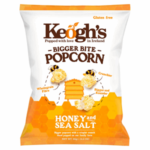 Keogh's Bigger Bite Popcorn Honey and Sea Salt 90g Image