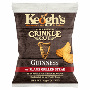 Keogh's Extra Crunchy Crinkle Cut Guinness and Flame Grilled Steak 50g Image