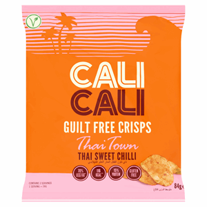 Cali Cali Guilt Free Crisps Thai Town Sweet Chilli 84g Image