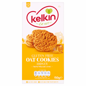 Kelkin Gluten Free Oat Cookies Honey 150g Image