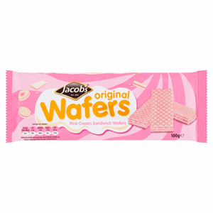 Jacob's Original Wafers Pink Cream Sandwich 100g Image