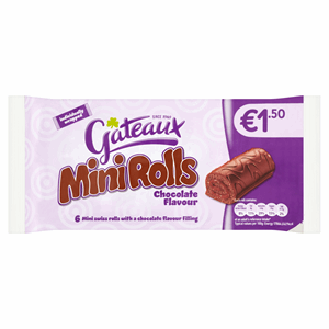 Gateaux Mini Rolls Chocolate Flavour 6 x 37g (222g) Image