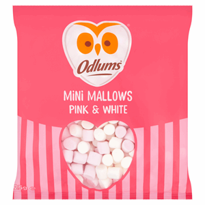 Odlums Pink & White Mini Mallows 125g Image