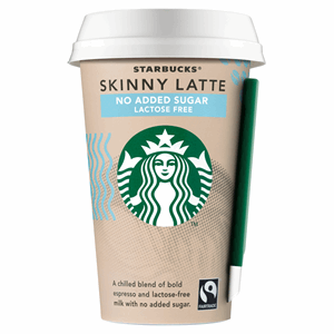 Starbucks Skinny Latte Lactose Free Flavoured Milk Iced Coffee 220ml Image