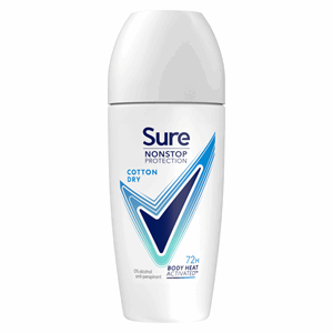 Sure Nonstop Protection Anti-Perspirant Roll On Cotton Dry 50 ml Image