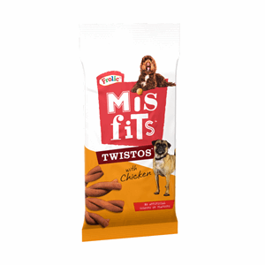 Misfits Twistos Dog Treats with Chicken 105g Image