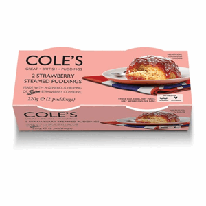 Cole's Strawberry Steamed Pudding Twin Pack 2 x 110g Image