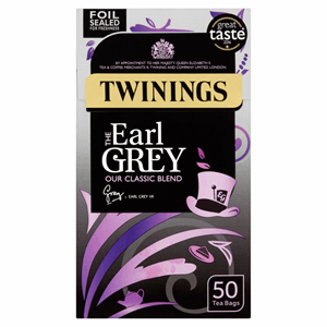 Twinings The Earl Grey 50 Tea Bags 125g Image