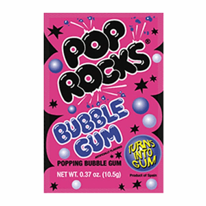 Pop Rocks Bubble Gum 9.5g Image