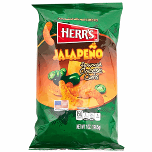 Herr's Jalapeno Poppers Cheese Curls 199gr. Image