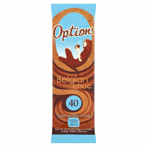 Options Belgian Chocolate Sachets 11g Image