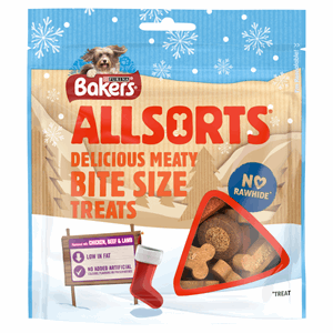 Bakers Allsorts Dog Treats with Chicken, Beef & Lamb 98g Image