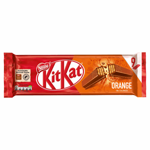 Kit Kat 2 Finger Orange Chocolate Biscuit Bar Multipack 9 Pack Image