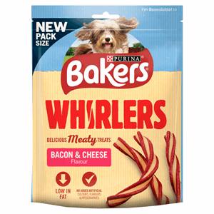 BAKERS Dog Treat Bacon and Cheese Whirlers 130g Image