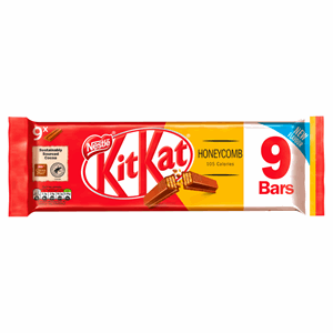 Kit Kat 2 Finger Honeycomb Milk Chocolate Biscuit Bar Multipack 9 Pack Image