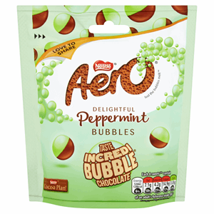 Aero Bubbles Peppermint Mint Chocolate Sharing Pouch 102g Image